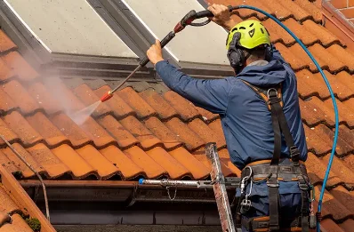 Démoussage et hydrofuge de toiture à Lesches